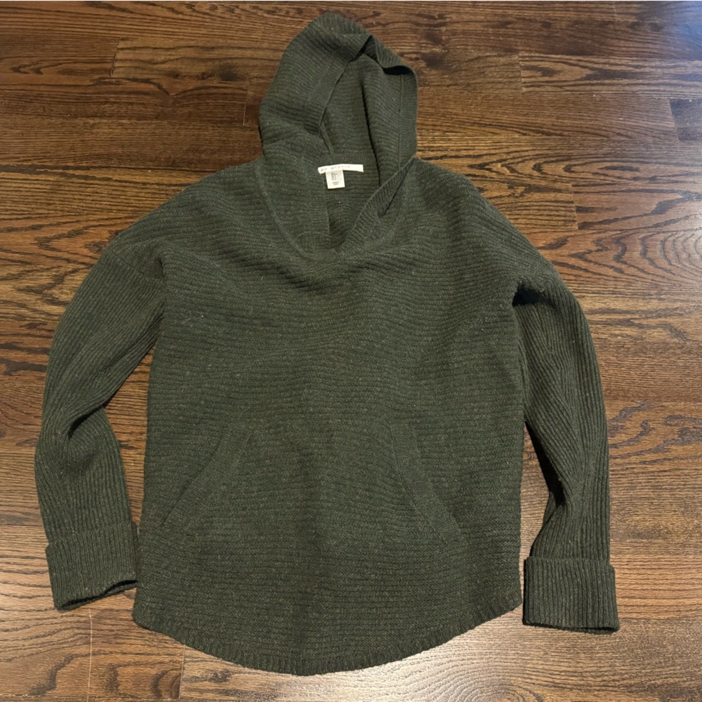 Max Studio Green Hooded Sweater